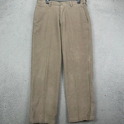 Pantalones Haggar Pana Para Hombres 34X29 Tostado Calce Clásico Pierna Recta Bolsillo Elástico Foto 1 de 4