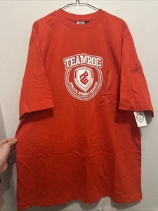 Vintage Rocawear Team Roc Athletic T-Shirt Mens L Streetwear Red NWT - Picture 1 of 7