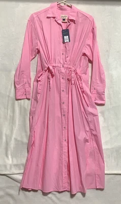 Vestido Universal Thread Para Mujer Talla XS Rosa Maxi Cordón Completo Cintura Manga Larga Foto 1 de 4