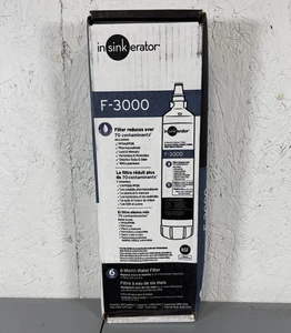 Cartucho de repuesto de filtro de agua debajo del fregadero InSinkErator F-3000 PFOS/PFOA - Imagen 1 de 5