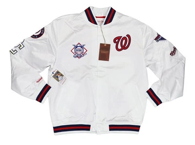 Mitchell & Ness Washington Nationals MLB City Collection Satin Men's Jacket NWT - Image 1 of 4