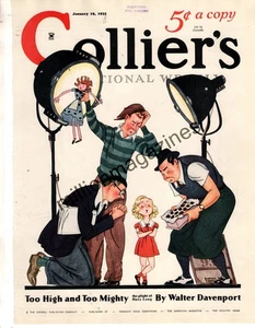 1935 Colliers January 19 - Huey Long and LSU Football; Locksmith sunken treasure - Picture 1 of 1