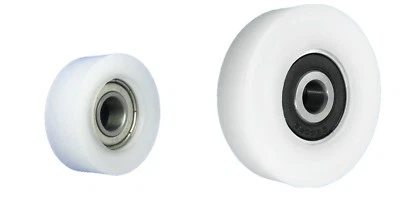  Einfache Kunststoff-Rollen mit Kugellager Laufrolle Führungsrolle  Ø28 Ø80 mm  - Bild 1 von 3