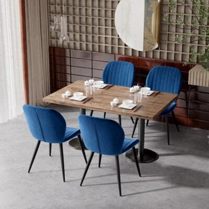 Modern Velvet Dining Chairs Set of 2 Mid Century Kitchen Chairs - Picture 1 of 41