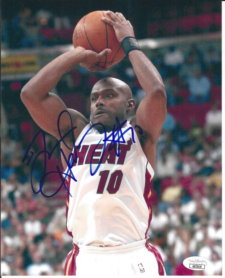 Tim Hardaway Signed Miami Heat 8x10 Photo JSA COA - Image 1 of 1