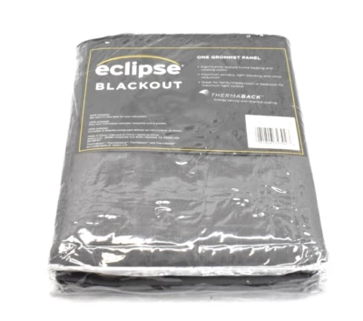 Eclipse Kendall Blackout One Grommet Panel Save Energy Reduce Noise 42" x 84" - Image 1 of 4