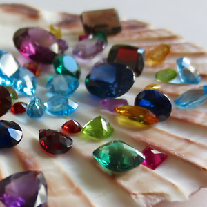 Natural Gemstone Loose Mix Shape Semi Precious Gems 50 Carat Lot Wholesale