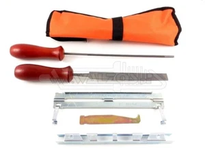 Kettensäge Schärfsatz 4,0 mm Feile für 1/4'' und 3/8" LP Sägekette n Schärflehre - Bild 1 von 7