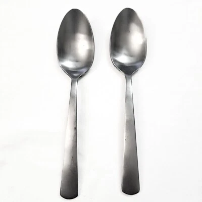 Oneida Nocha Teaspoons Set of 2 Stainless Steel Satin Finish Dessert Sugar Spoon - Image 1 of 4