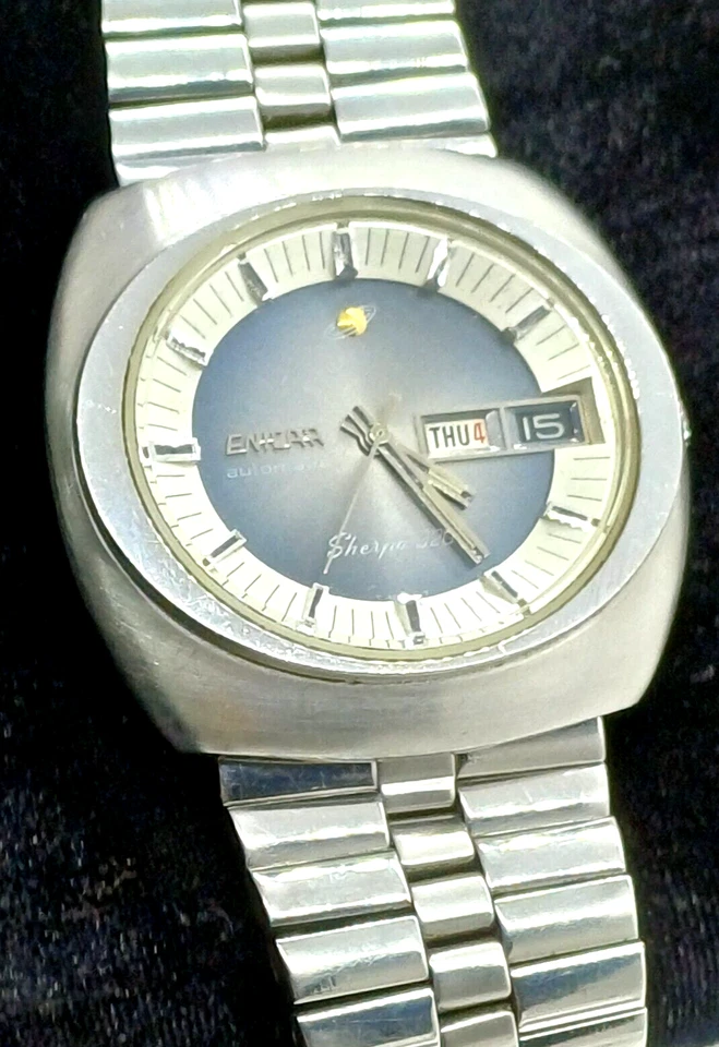 RELOJ SUIZO HOMBRE VINTAGE ENICAR SHERPA 320 AUTOMÁTICO CAL.167 TALLA GRANDE AÑOS 70’s Foto 1 de 1