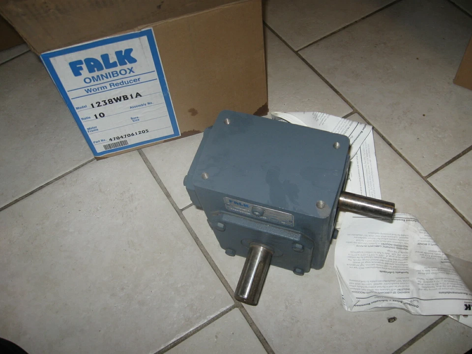 NEW Falk Omnibox Gear Worm Speed Reducer  # 1238WB1A w/ instructions  / 3.03 HP - Image 1 of 3