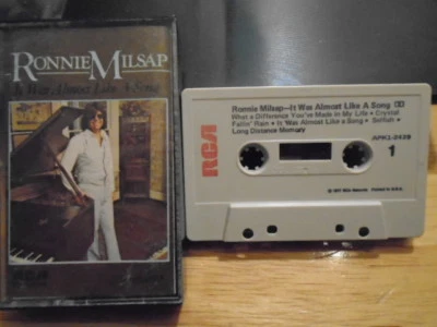 RARE OOP Ronnie Milsap CASSETTE TAPE It Was Almost Like A Song country 1977 RCA - Image 1 of 2