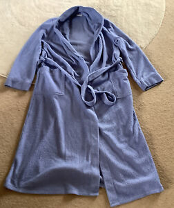 LILAC M&S Soft Cosy Ladies Dressing Gown Size 8-10 Bath Robe Purple Mauve Tie