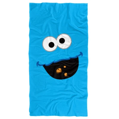 Toalla de playa Sesame Street Cookie Monster Color con licencia oficial 30"x60" Foto 1 de 4