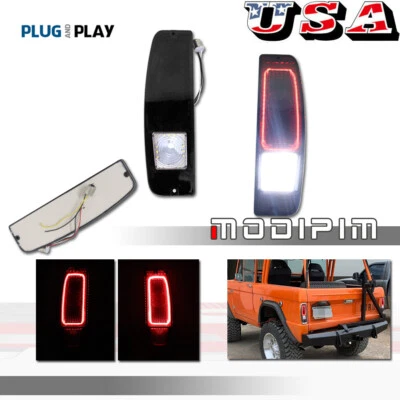 Дымчатые линзы светодиодные задние тормозные лампы для 1967-1972 Ford Truck и 1967-1977 Ford Bronco - Изображение 1 из 4