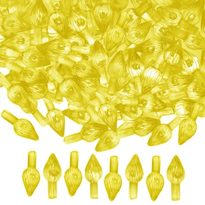 50 RARE Light Lemon Yellow Medium Twist Light for Vintage Ceramic Christmas Tree - Image 1 of 4