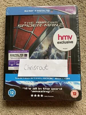 The Amazing Spider-Man 2 Exclusive Steelbook HMV Exclusive OOP Rare New Sealed - Image 1 of 2