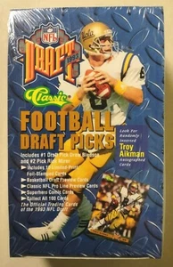 Clásico NFL Draft Picks Football 1993 paquetes de cera ¡Caja sellada de fábrica! AIKMAN AUTO? - Imagen 1 de 6