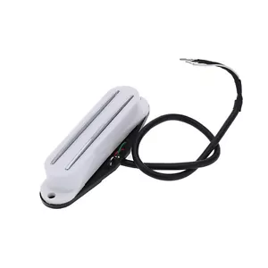 Caliente Doble Hoja Guitarra Pastilla Reemplaza Simple Bobina Blanco Humbucker - Imagen 1 de 2