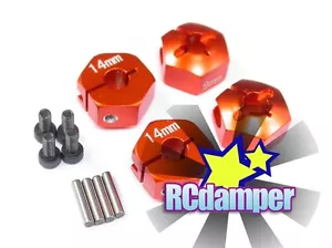 ALUMINUM 14MM x 9MM HEX DRIVE ADAPTER OR 4PCS AXIAL 1/10 EXO RR10 BOMBER - Picture 1 of 1