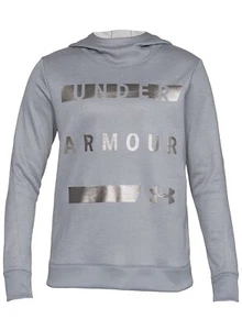 Under Armour grau Metallic Folie UA ColdGear Fleece HOODIE Sweatshirt Small - Bild 1 von 7