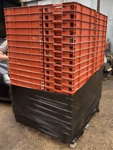 Rot Kunststoff schafft Lagerbehälter X5 Schwerlast - Bild 1 von 2