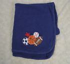Koala Baby Sport Star Thermal Blanket Waffle Weave Blue Soccer Football Baseball