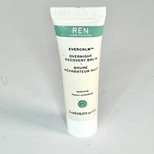 Ren EverCalm Overnight Recovery Balm Sensitive Skin Barrier Travel .17 fl oz New - Picture 1 of 5