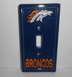 DENVER BRONCOS Single Light Switch Wall Plate - Picture 1 of 7