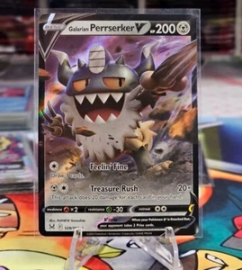 Galarian Perrserker V 129/196 Ultra Rare Verlorener Ursprung Pokemon TCG Near Mint - Bild 1 von 2