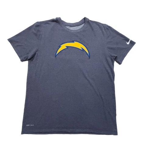 Nike Men's Dri-Fit Gray Los Angeles Chargers T-shirt Size L Cover