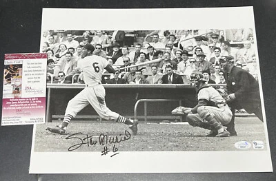 Stan Musial #6 Signed 11x14 Cardinals PHOTO JSA /COA RARE! - Image 1 of 4