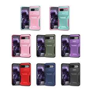 For Google Pixel 9A 8A 7A 7 8 9 Pro XL Hybrid Armor Case with Slide Camera Cover - Picture 1 of 30