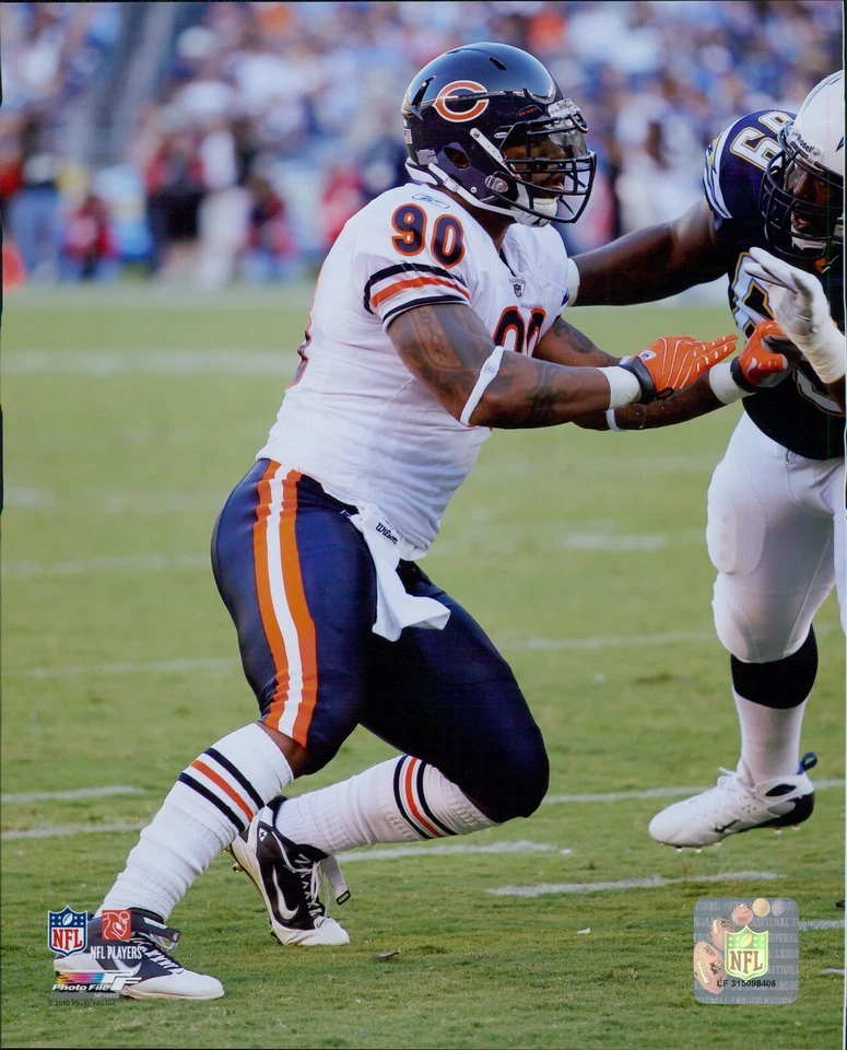 Julius Peppers Chicago Bears NFL Fútbol con licencia Sin firmar Brillante 8x10 Foto B Foto 1 de 1