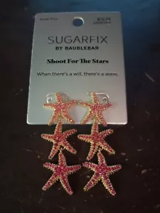 Neu SugarFix by BaubleBar Seestern Trio Kristall Ohrhänger - Bild 1 von 4