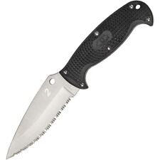 Spyderco Jumpmaster Fixed Knife 4.5" H2 Steel Blade Glass Filled Nylon Handle