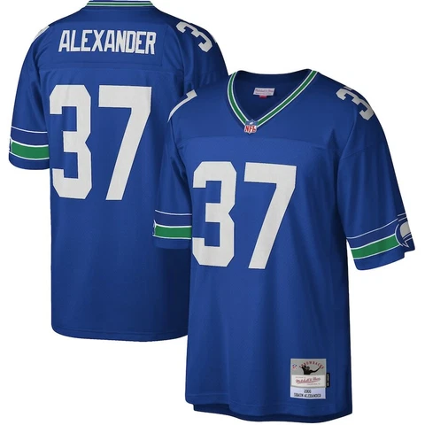 Seattle Seahawks Shaun Alexander Mitchell & Ness Royal 2000 NFL Legacy Jersey Cover