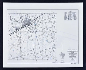 Texas Map - Midland County - Midland Warfield Cotton Flat Pioneer Memorial - TX - Picture 1 of 2