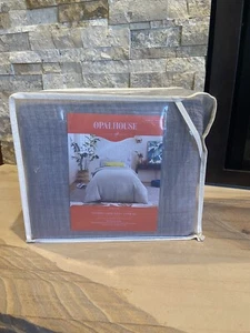 Opalhouse Yarn-Dyed Textured Gauze Duvet Cover Set Twin/XL Twin Gray Cotton NEW - Picture 1 of 6