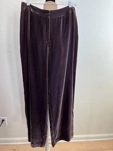 Chico's Samt Vasha RG Hose, gerades Bein, Viskose Mischung, Fudge, Größe 1,5, neu mit Etikett - Bild 1 von 4