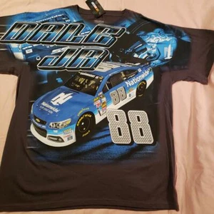 DALE EARNHARDT JR "TOTAL PRINT" T-SHIRT * SIZE X-LARGE * NEW * GRAY * NATIONWIDE - Bild 1 von 8