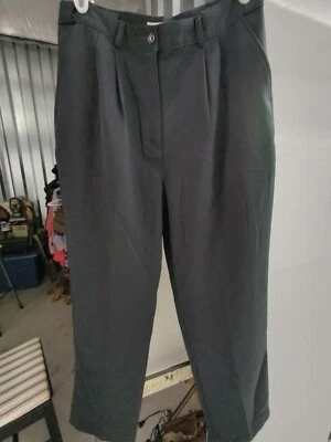 Pantalones de poliéster negros para mujer LLBean. Talla 14. Foto 1 de 4