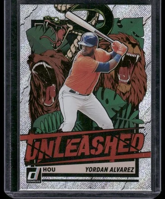 2021 Donruss #UNL1 Yordan Alvarez Unleashed Rapture - Image 1 of 2