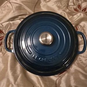 Le Creuset Deep Teal Braiser 3.5 Qt 30 Cm - Picture 1 of 4