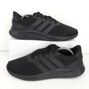 Adidas Mens Trainers UK 7.5 Black Lite Racer 2.0 Gym Training Running Shoes - Picture 1 of 14
