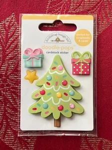 LAST 1 - CHRISTMAS TREE DOODLEBUG DOODLE-POPS 3D STICKER - FREE SHIPPING - Picture 1 of 1