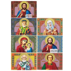 7 Jesus Christ, Virgin Mary & Saints Religious Ukrainian... Heat Shrink Sleeves - Picture 1 of 1