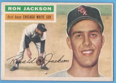 1956 Topps #186 Ron Jackson. Chicago White Sox. VG/EX. - Image 1 of 2