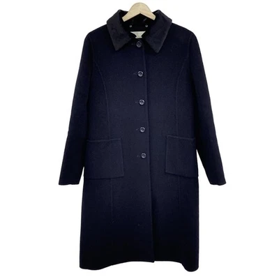 Auth HARRODS - Dark Navy Black Women's Coat - Image 1 of 4