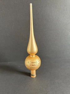 Vintage Christmas Tree Topper Gold Champagne Glitter Stars Boxed German 25cm  - Picture 1 of 10